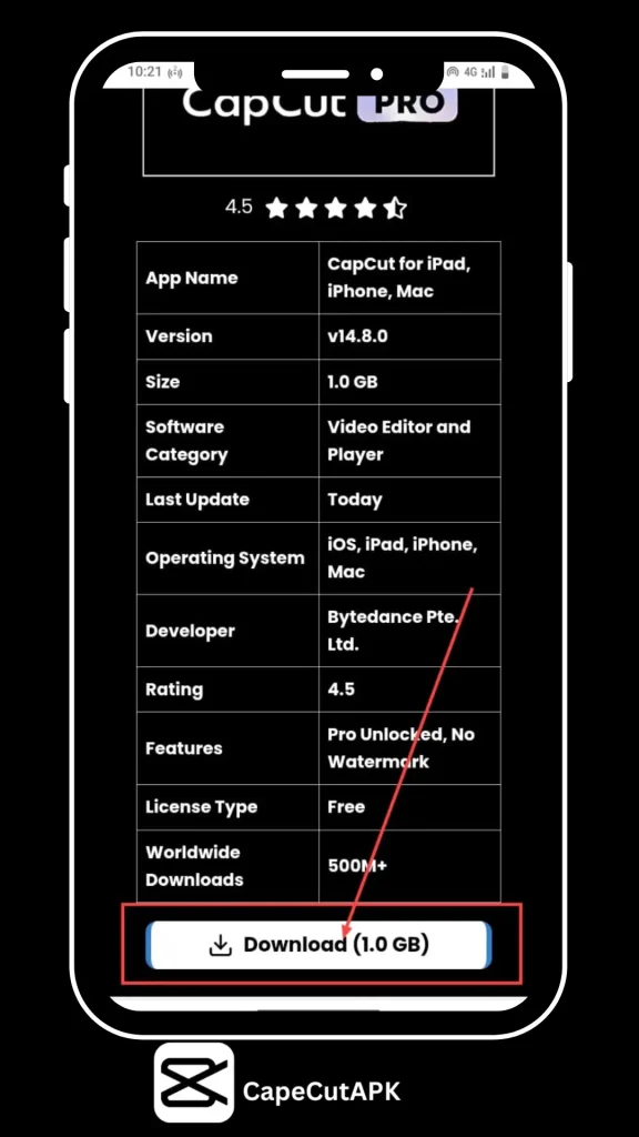 CapCut for iOS Dowload Screenshots