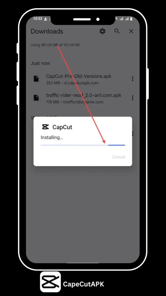 CapCut for iOS Install Screenshots