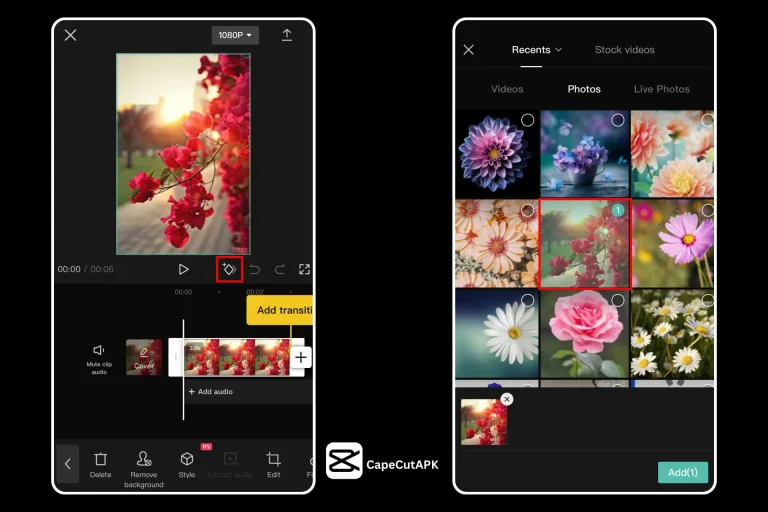 3D Effects Feature of CapCut APK