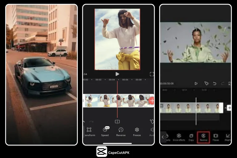 Reverse Video Effect in CapCut Pro APK