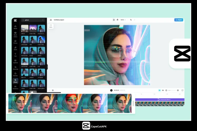 Glitch Effect in CapCut Pro APK