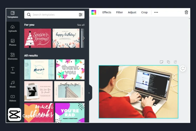 editing on canva