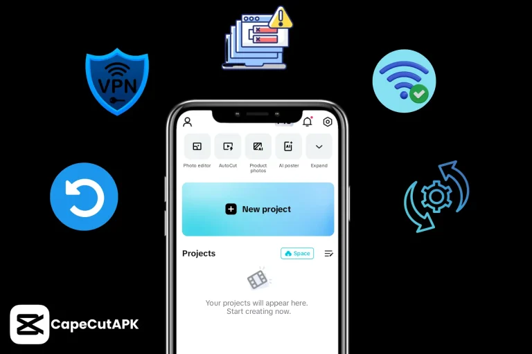 capcut no internet connection​