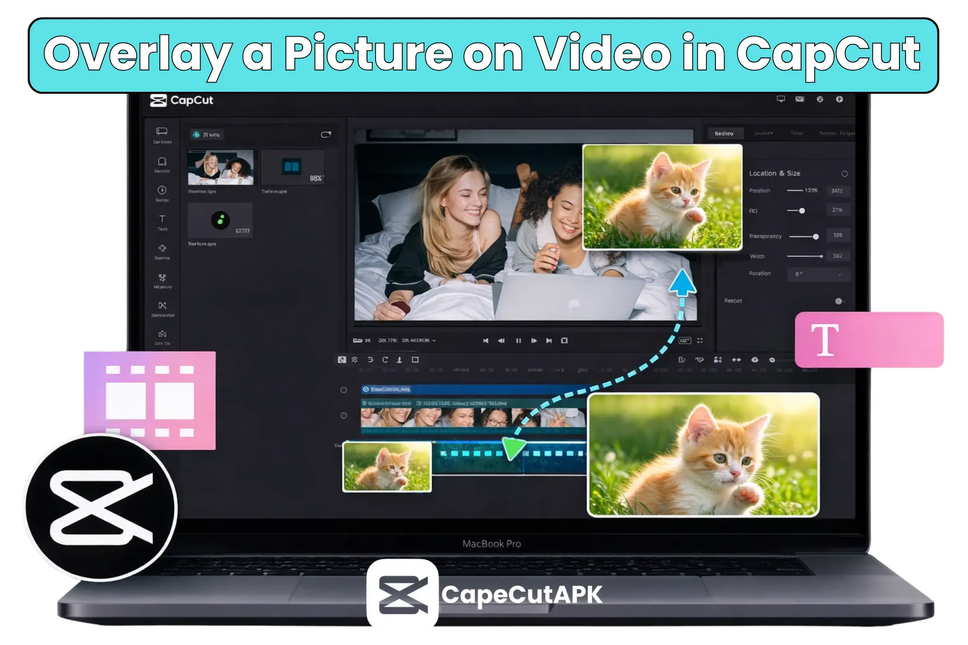 How to Overlay a Picture on a Video in CapCut
