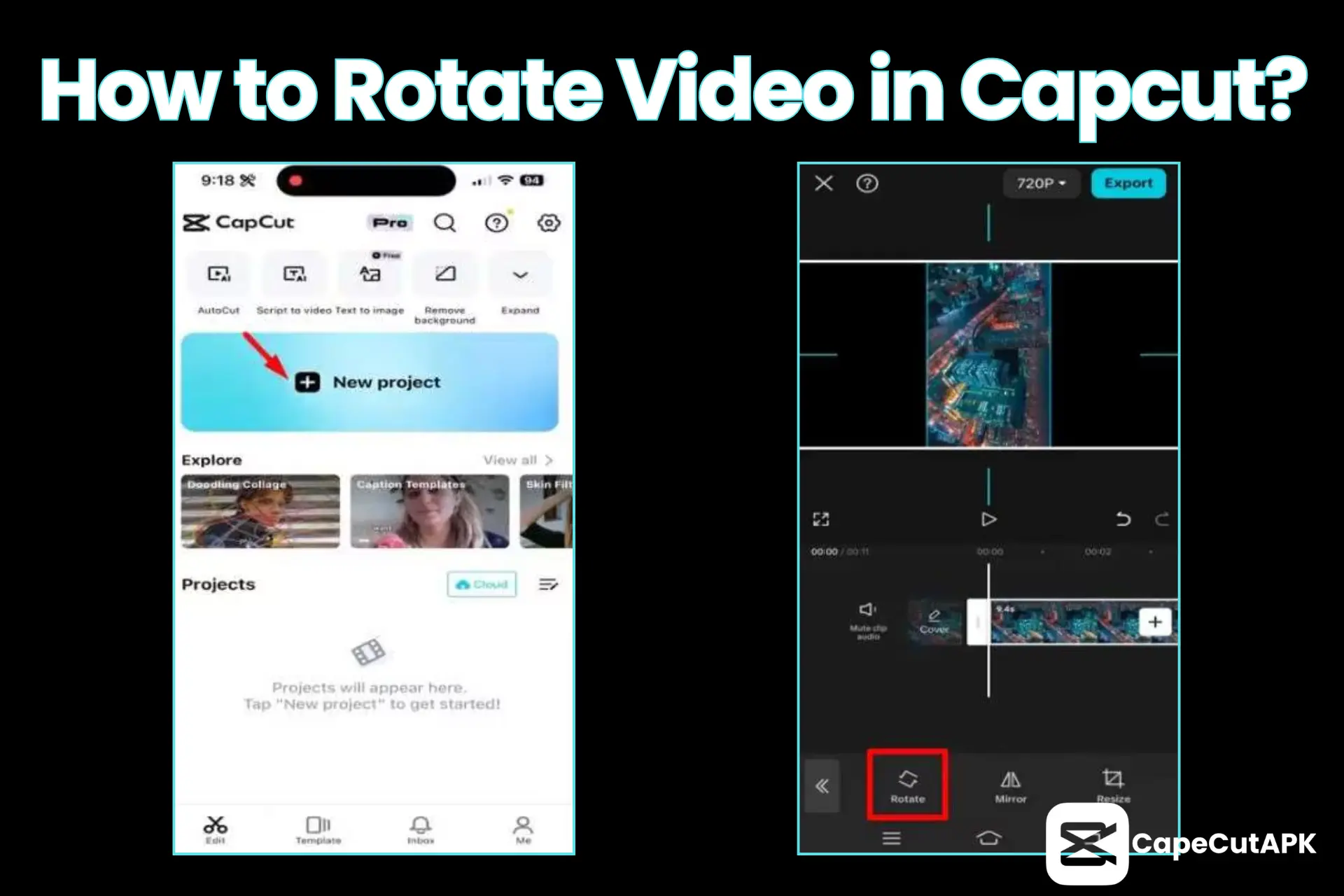 How to Rotate Video in CapCut?